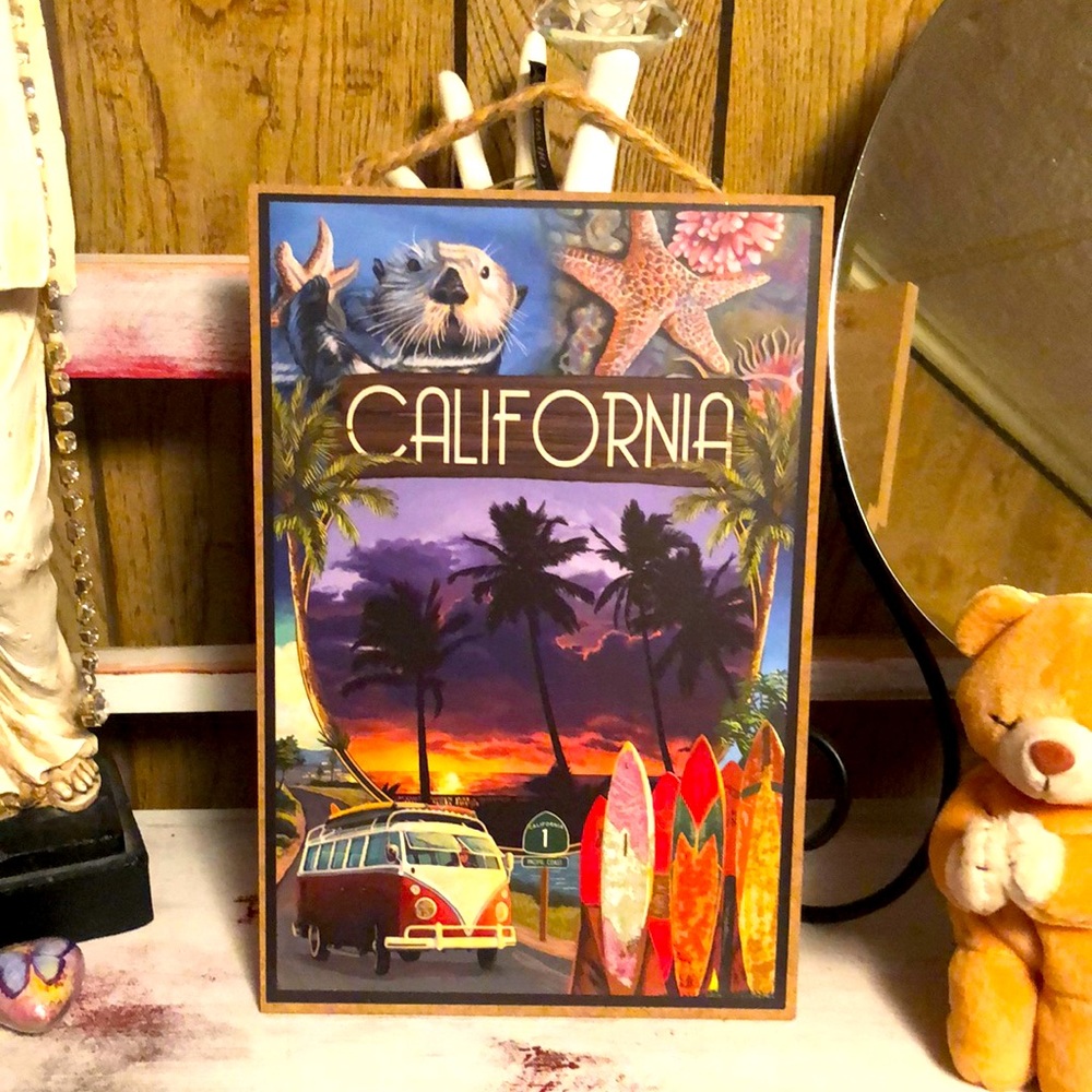 Wooden California Sign